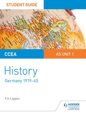 cover image of CCEA AS-level History Student Guide: Germany (1919-1945)